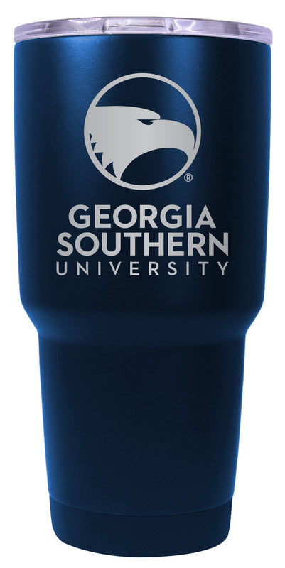 Georgia Southern Eagles 24 oz Engraved Insulated Stainless Steel Tumbler Navy Officially Licensed Single