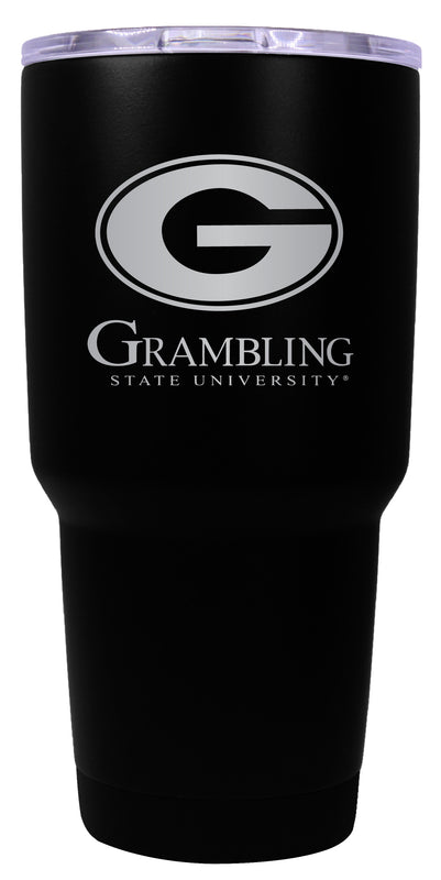 Grambling State Tigers 24 oz Engraved Insulated Stainless Steel Tumbler Black Officially Licensed Single