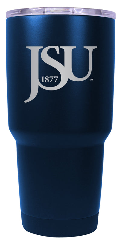 Jackson State University 24 oz Engraved Insulated Stainless Steel Tumbler Navy Officially Licensed 2-Pack