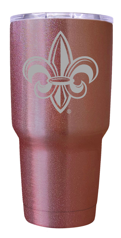Louisiana at Lafayette Premium Laser Engraved Tumbler - 24oz Stainless Steel Insulated Mug Rose Gold