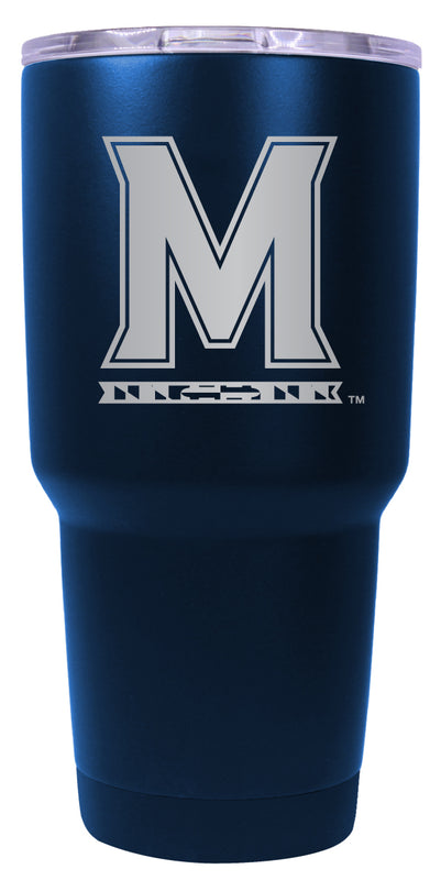 Maryland Terrapins 24 oz Engraved Insulated Stainless Steel Tumbler Navy Officially Licensed Single