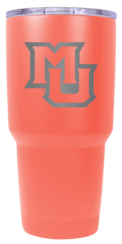 Marquette Golden Eagles 24 oz Engraved Insulated Stainless Steel Tumbler Coral Officially Licensed 2-Pack
