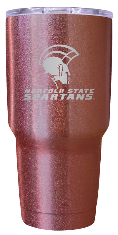 Norfolk State University 24 oz Engraved Insulated Stainless Steel Tumbler Rose Gold Officially Licensed 2-Pack