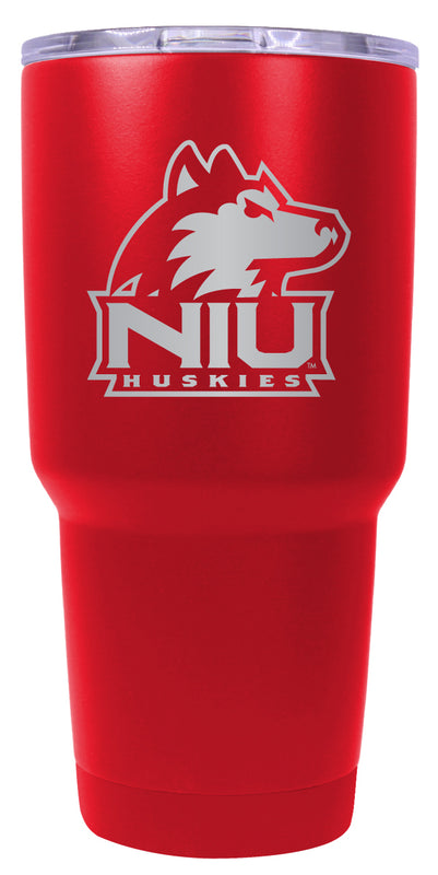 Northern Illinois Huskies 24 oz Engraved Insulated Stainless Steel Tumbler Red Officially Licensed 2-Pack