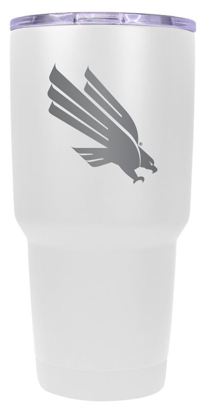 North Texas 24 oz Engraved Insulated Stainless Steel Tumbler White Officially Licensed 2-Pack