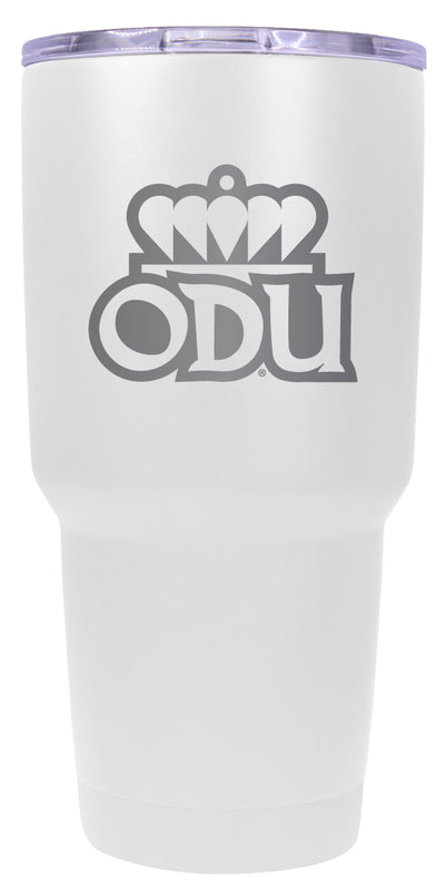 Old Dominion Monarchs 24 oz Engraved Insulated Stainless Steel Tumbler White Officially Licensed 2-Pack