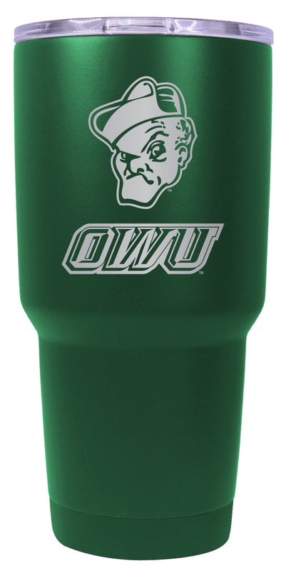 Ohio Wesleyan University 24 oz Engraved Insulated Stainless Steel Tumbler Green Officially Licensed 2-Pack