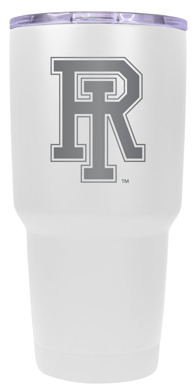 Rhode Island University 24 oz Engraved Insulated Stainless Steel Tumbler White Officially Licensed Single