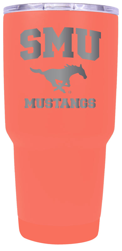 Southern Methodist University Premium Laser Engraved Tumbler - 24oz Stainless Steel Insulated Mug Choose Your Color.