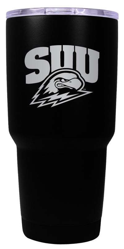 Southern Utah University 24 oz Engraved Insulated Stainless Steel Tumbler Black Officially Licensed 2-Pack