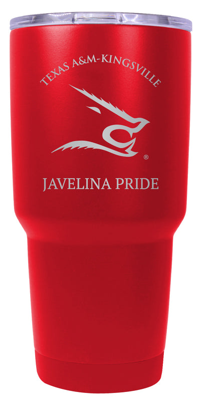 Texas A&M Kingsville Javelinas 24 oz Engraved Insulated Stainless Steel Tumbler Red Officially Licensed 2-Pack