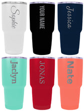 Load image into Gallery viewer, Customizable Laser Etched 24 oz Insulated Stainless Steel Tumbler Personalized with Custom Name or Message
