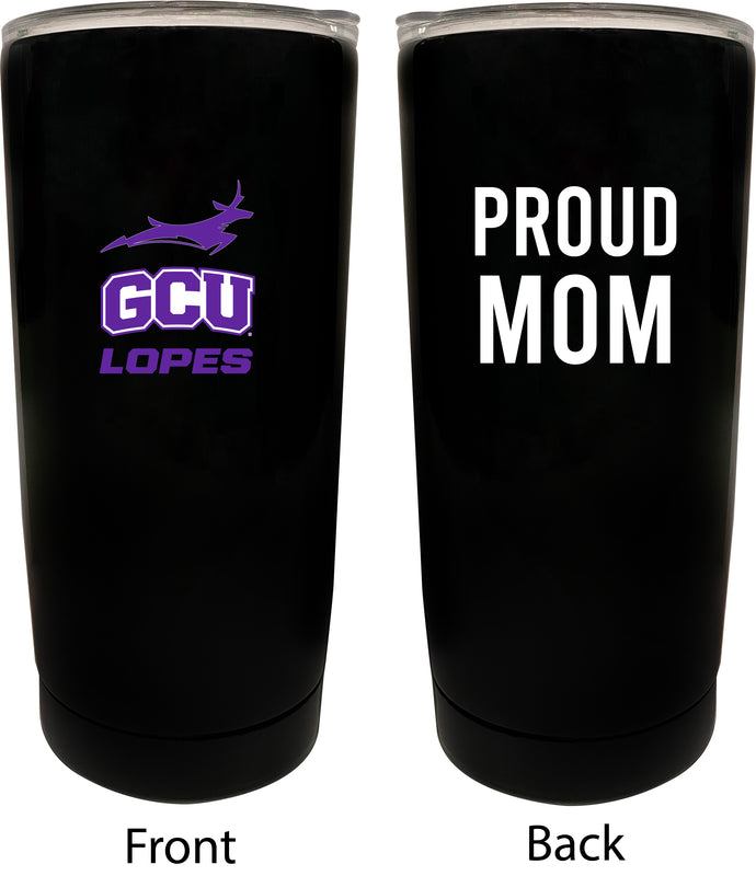 Grand Canyon University Lopes NCAA Insulated Tumbler - 16oz Stainless Steel Travel Mug Proud Mom Design Black