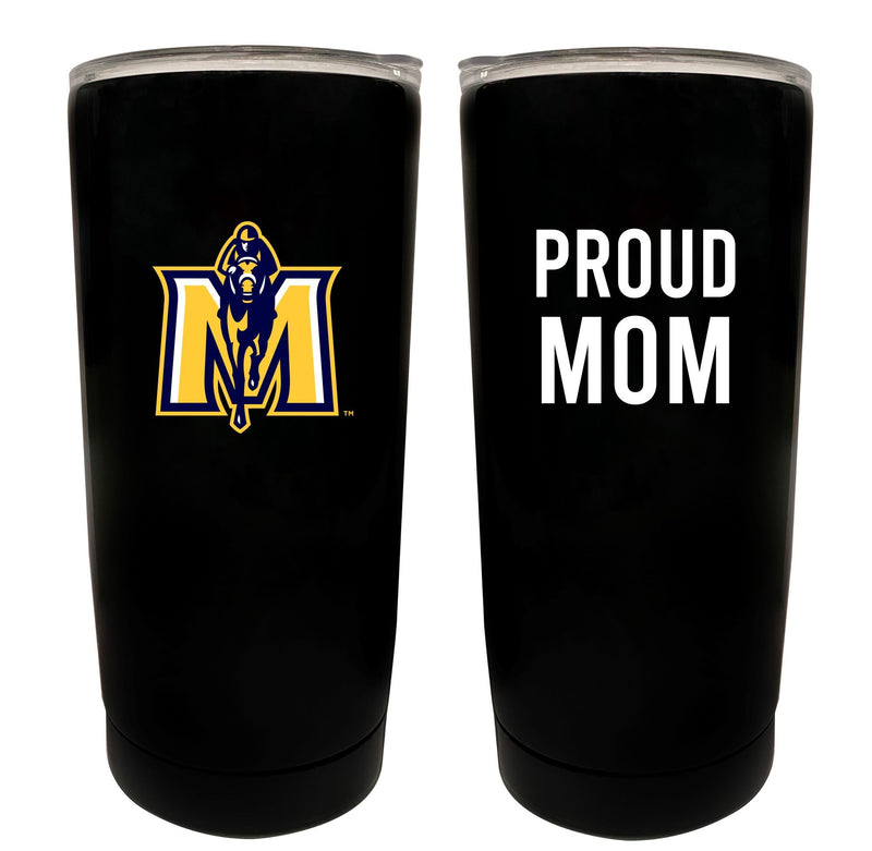 Murray State University NCAA Insulated Tumbler - 16oz Stainless Steel Travel Mug Proud Mom Design Black