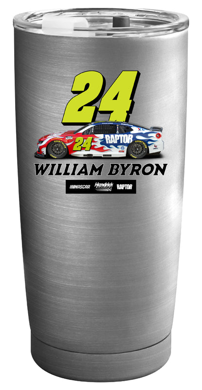 William Byron #24 Nascar Offic. Licensed 16 oz Insulated Stainless Steel Tumbler Stainless Steel