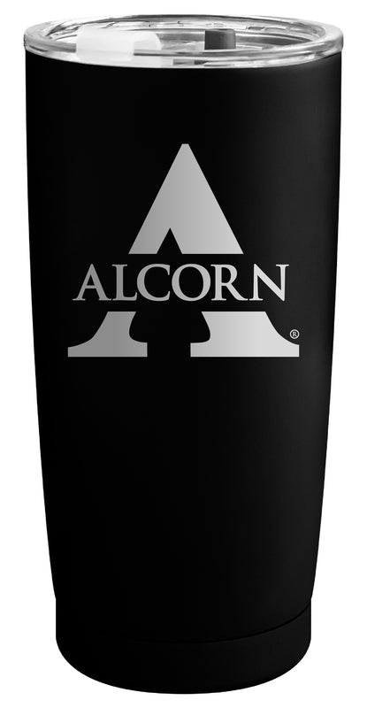 Alcorn State Braves Officially Licensed 16 oz Engraved Insulated Stainless Steel Tumbler Black