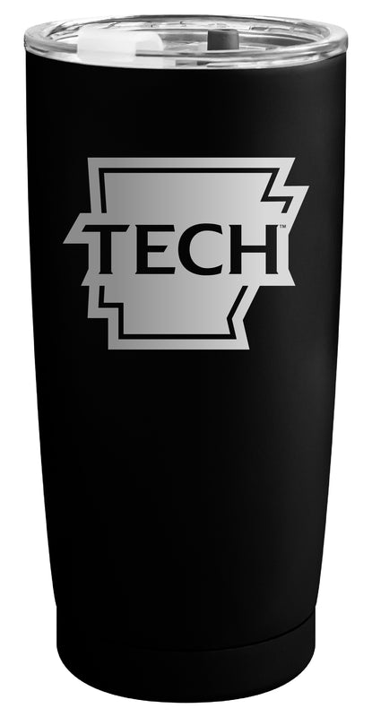 Arkansas Tech University Officially Licensed 16 oz Engraved Insulated Stainless Steel Tumbler Black