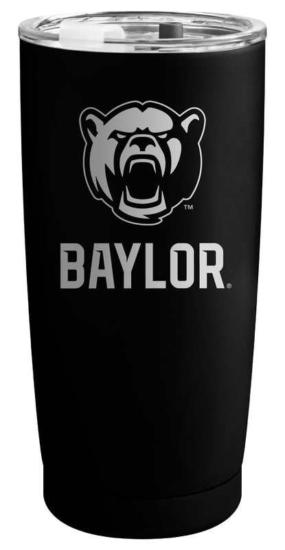 Baylor Bears Officially Licensed 16 oz Engraved Insulated Stainless Steel Tumbler Black