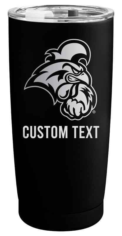 Coastal Carolina University Customizable Officially Licensed 16 oz Engraved Insulated Stainless Steel Tumbler Black