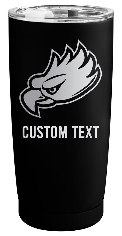 Florida Gulf Coast Eagles Customizable Officially Licensed 16 oz Engraved Insulated Stainless Steel Tumbler Black
