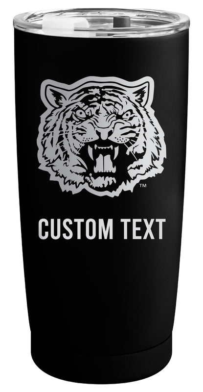 Grambling State Tigers Customizable Officially Licensed 16 oz Engraved Insulated Stainless Steel Tumbler Black