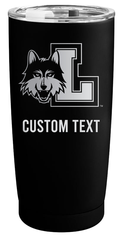 Loyola University Ramblers Customizable Officially Licensed 16 oz Engraved Insulated Stainless Steel Tumbler Black