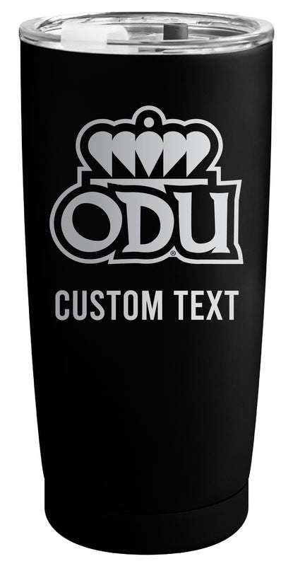 Old Dominion Monarchs Customizable Officially Licensed 16 oz Engraved Insulated Stainless Steel Tumbler Black