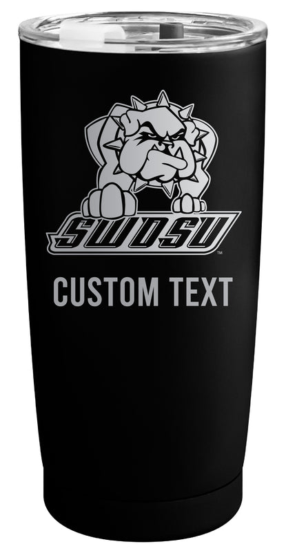 Southwestern Oklahoma State University Customizable Officially Licensed 16 oz Engraved Insulated Stainless Steel Tumbler Black