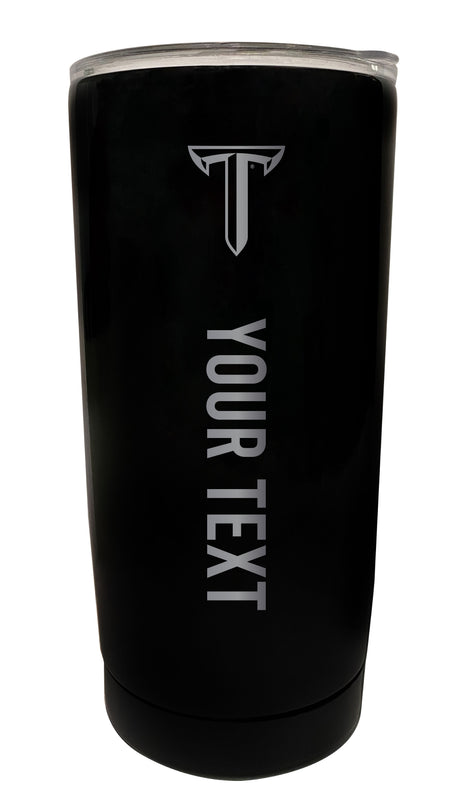 Troy University Customizable 16 oz Engraved Stainless Steel Insulated Tumbler Officially Licensed Collegiate Product Black
