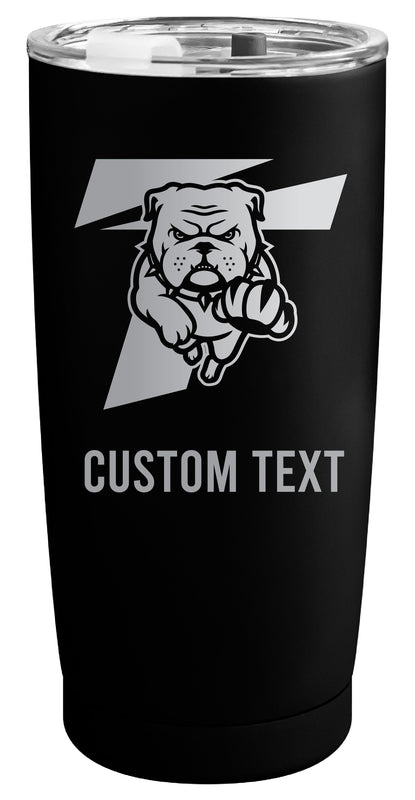 Truman State University Customizable Officially Licensed 16 oz Engraved Insulated Stainless Steel Tumbler Black