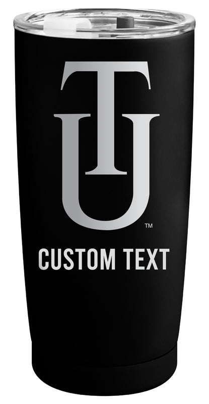 Tuskegee University Customizable Officially Licensed 16 oz Engraved Insulated Stainless Steel Tumbler Black