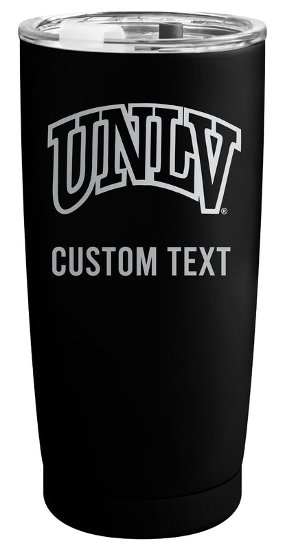 UNLV Rebels Customizable Officially Licensed 16 oz Engraved Insulated Stainless Steel Tumbler Black