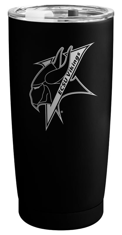 Elizabeth City State University Officially Licensed 16 oz Engraved Insulated Stainless Steel Tumbler Black
