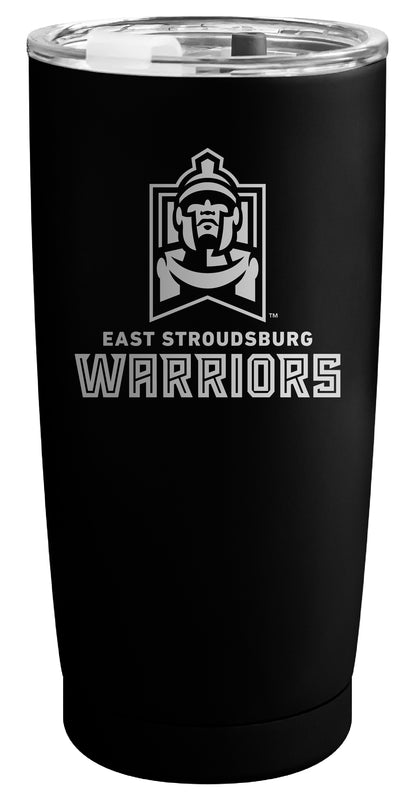 East Stroudsburg University Officially Licensed 16 oz Engraved Insulated Stainless Steel Tumbler Black