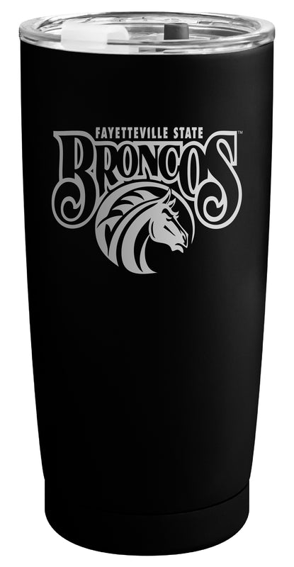 Fayetteville State University Officially Licensed 16 oz Engraved Insulated Stainless Steel Tumbler Black
