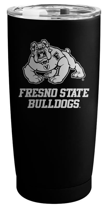 Fresno State Bulldogs Officially Licensed 16 oz Engraved Insulated Stainless Steel Tumbler Black