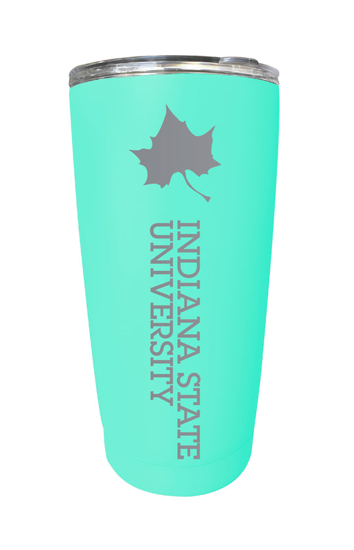 Indiana State University 16 oz Stainless Steel Etched Tumbler - Choose Your Color