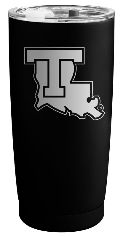 Louisiana Tech Bulldogs Officially Licensed 16 oz Engraved Insulated Stainless Steel Tumbler Black