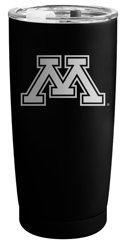 Minnesota Gophers Officially Licensed 16 oz Engraved Insulated Stainless Steel Tumbler Black