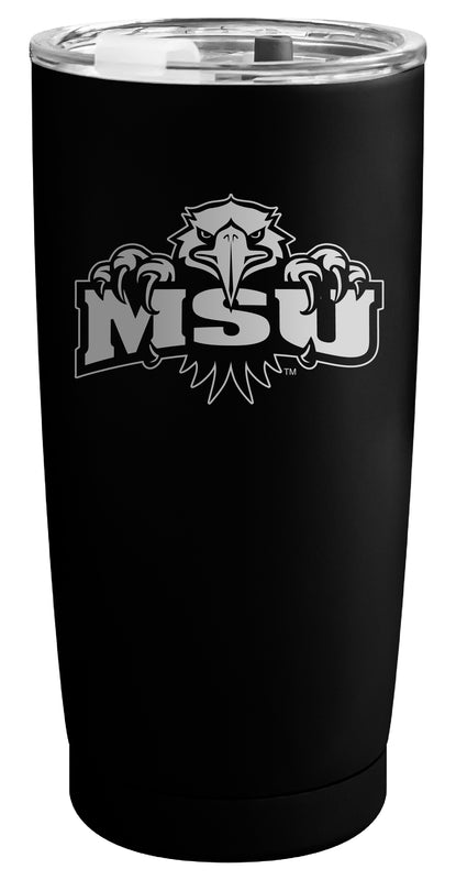 Morehead State University Officially Licensed 16 oz Engraved Insulated Stainless Steel Tumbler Black