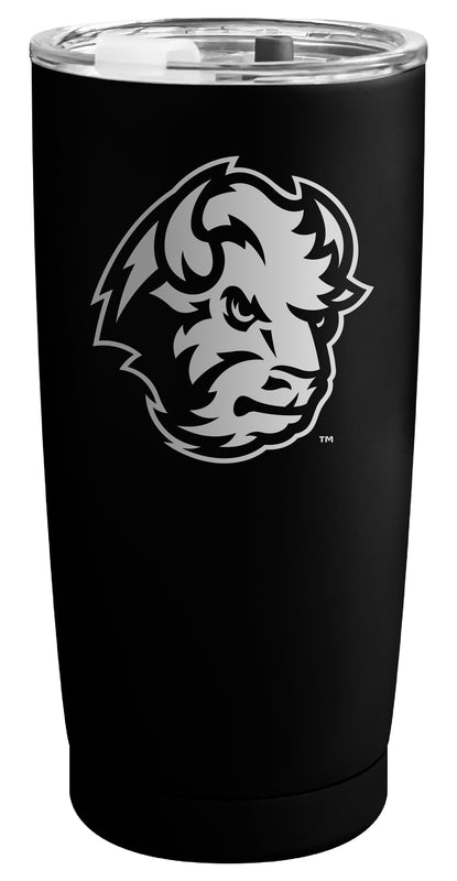 North Dakota State Bison Officially Licensed 16 oz Engraved Insulated Stainless Steel Tumbler Black