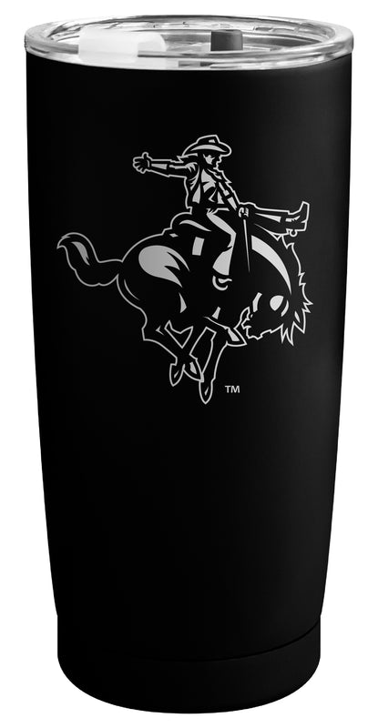 Northwestern Oklahoma State University Officially Licensed 16 oz Engraved Insulated Stainless Steel Tumbler Black