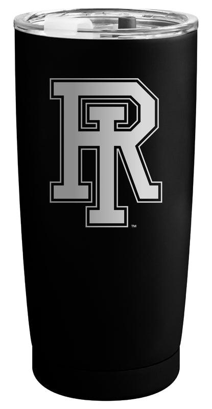 Rhode Island University Officially Licensed 16 oz Engraved Insulated Stainless Steel Tumbler Black