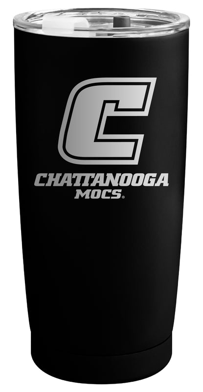 University of Tennessee at Chattanooga Officially Licensed 16 oz Engraved Insulated Stainless Steel Tumbler Black
