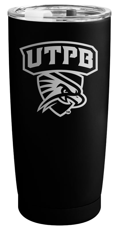 University of Texas of the Permian Basin Officially Licensed 16 oz Engraved Insulated Stainless Steel Tumbler Black