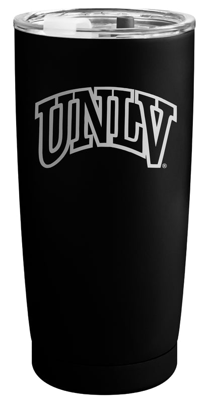UNLV Rebels Officially Licensed 16 oz Engraved Insulated Stainless Steel Tumbler Black