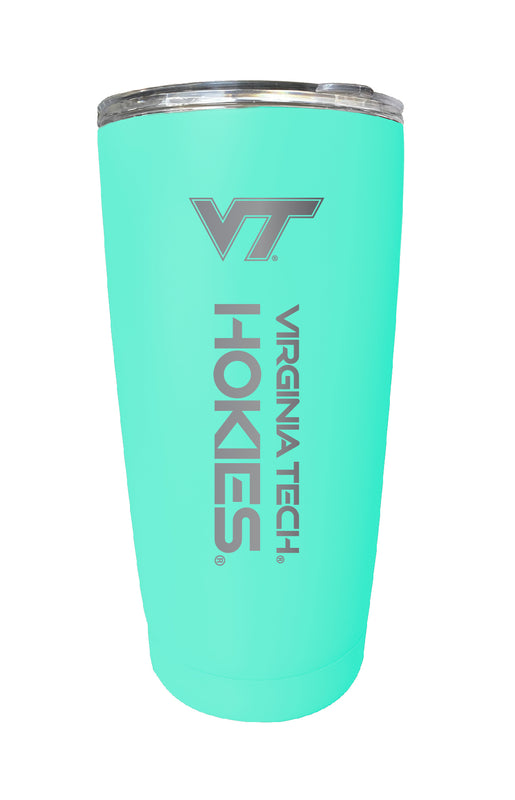 Virginia Tech Hokies 16 oz Stainless Steel Etched Tumbler - Choose Your Color