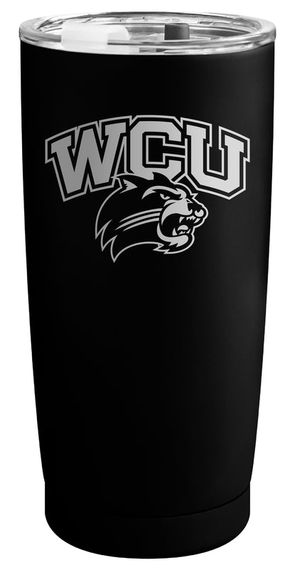 Western Carolina University Officially Licensed 16 oz Engraved Insulated Stainless Steel Tumbler Black
