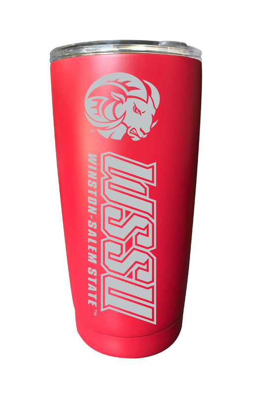 Winston-Salem State NCAA Laser-Engraved Tumbler - 16oz Stainless Steel Insulated Mug Choose Your Color