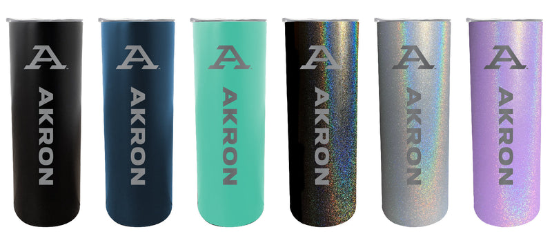 Akron Zips NCAA Laser-Engraved Tumbler - 16oz Stainless Steel Insulated Mug